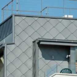 Zinc residential - Flat lock seam panel