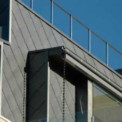 Zinc residential - Flat lock seam panel